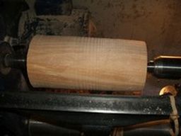 wood turning project:mallet: head roughed image