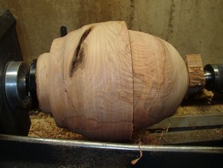 woodturning at the top