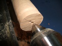 wood turning project oval handle