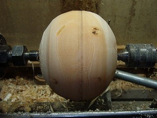  oval shape on the lathe