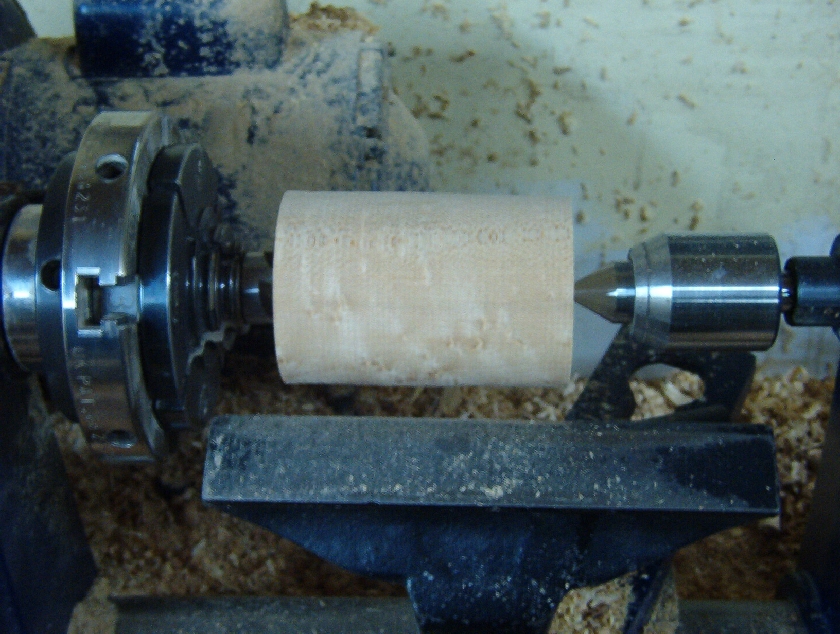 woodturning project, pierced Christmas ornament