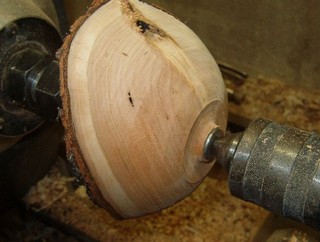 leaving a tenon for the spur center