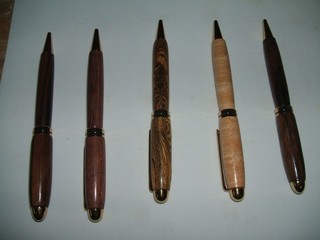 woodturning European style pens  