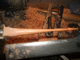 repeating the woodturning process 