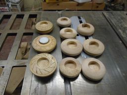 Leftover tealights  from a woodturning class   