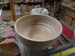  old and unfinished bowl blank  