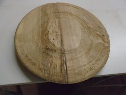   great big crack in a very pretty piece of spalted ash. 