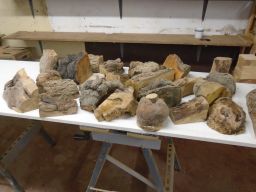  a colletion of small burls  