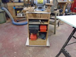 	grinder cabinet gets put back together	