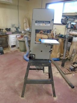 	Bandsaw ready to be put away for now.	