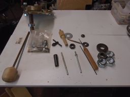 	A knock out bar, home made mandrels and other bits and pieces.	