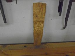 	an carved wood spirit that needed a blast of cleansing air and resetting	