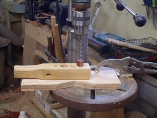 drilling the blanks