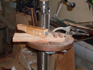 drill jig for holding blanks