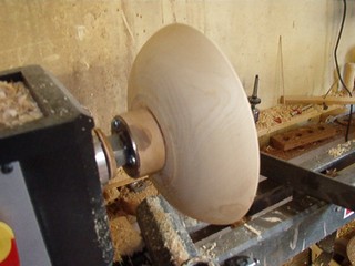 wooden bowl finish turned in and out side