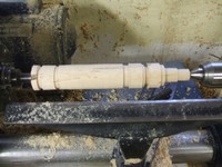 woodturning project: cutting to size