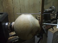 woodworking lathe technique: depth gauge