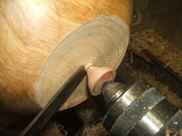 woodworking lathe tip: removing the center cone