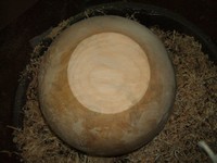 woodturning project: sanding the bottom