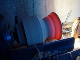 light through a thin walled woodturning