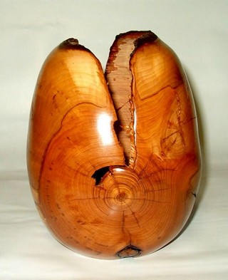 wood turning - apple hollow form