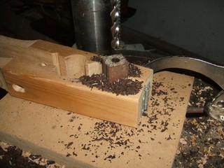clear the shavings after each drilling 