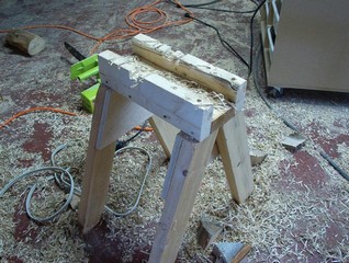 a sawbuck  for the shop or wood pile